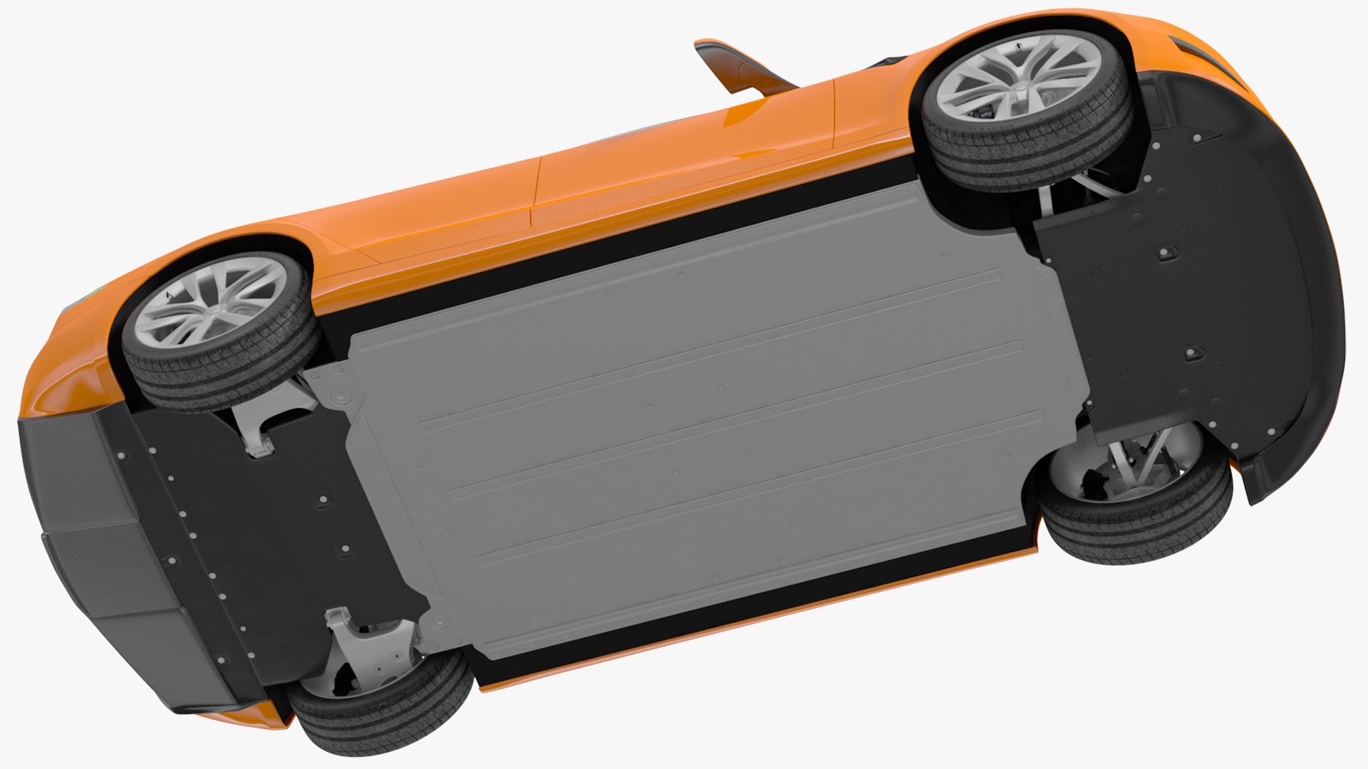 Electric Liftback Sedan Exterior Only 3D
