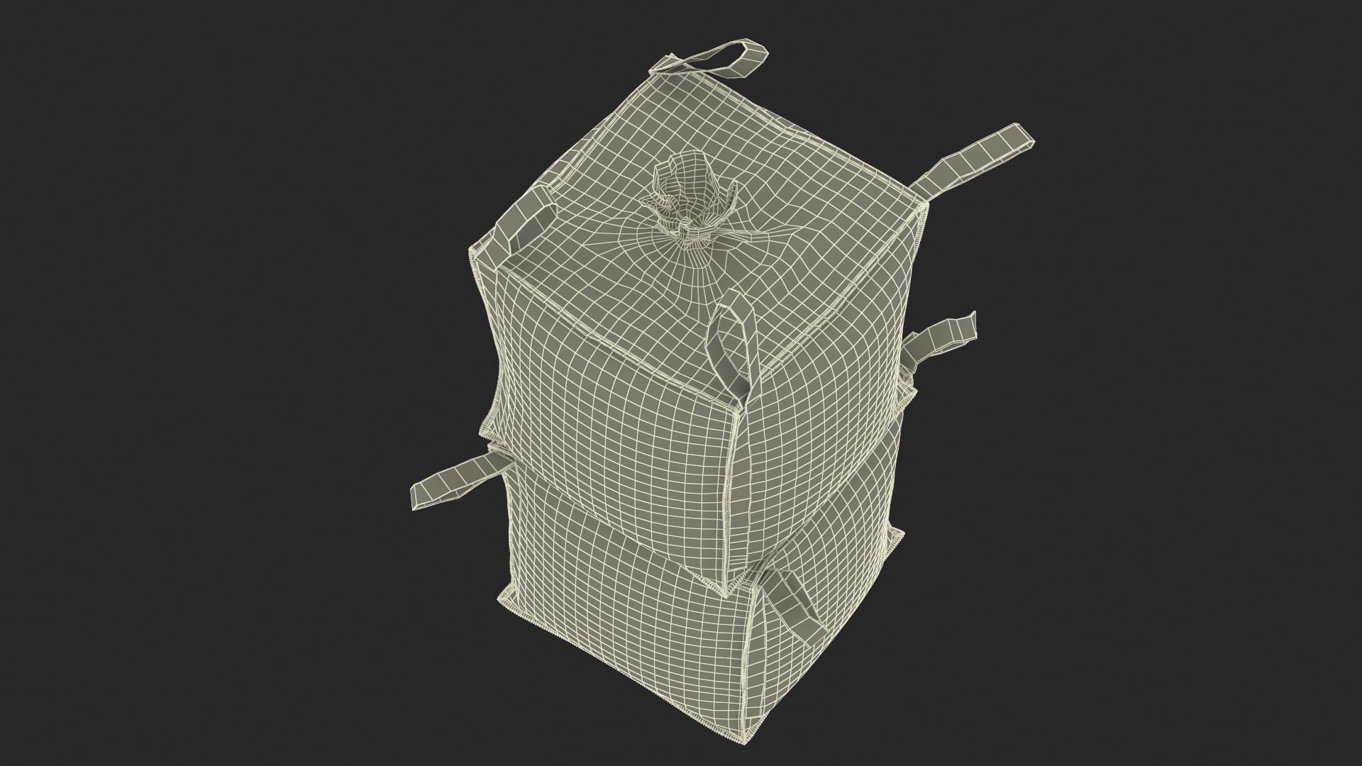 3D Two 1 Ton Capacity Bulk Bags model