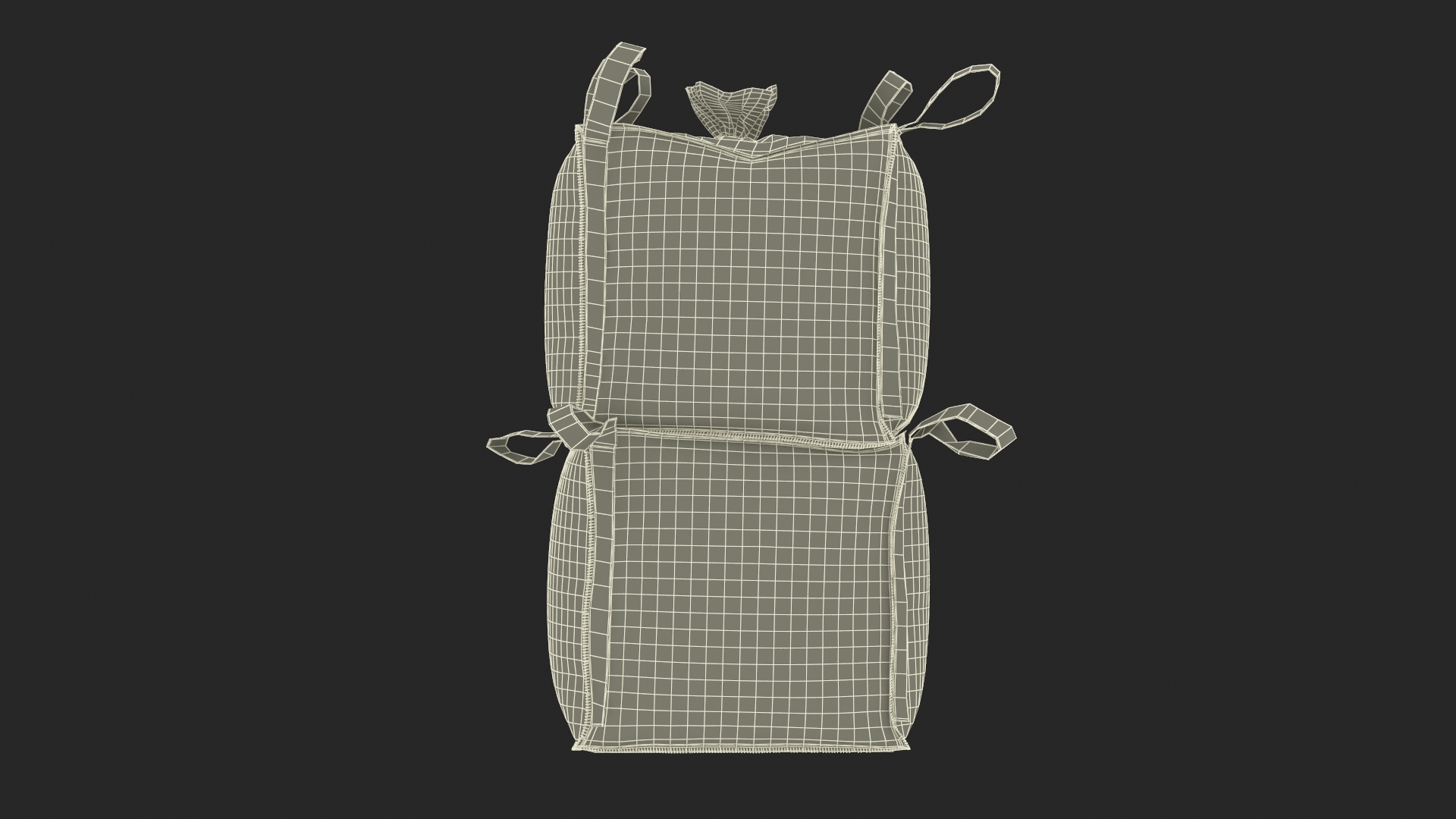 3D Two 1 Ton Capacity Bulk Bags model