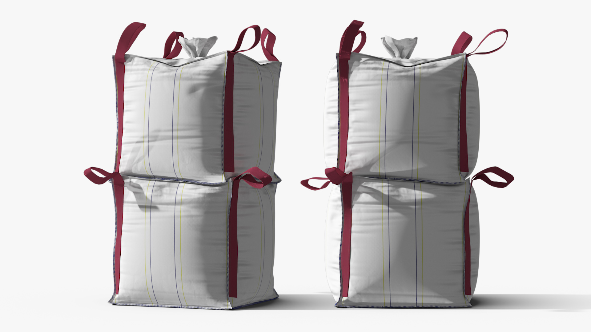 3D Two 1 Ton Capacity Bulk Bags model