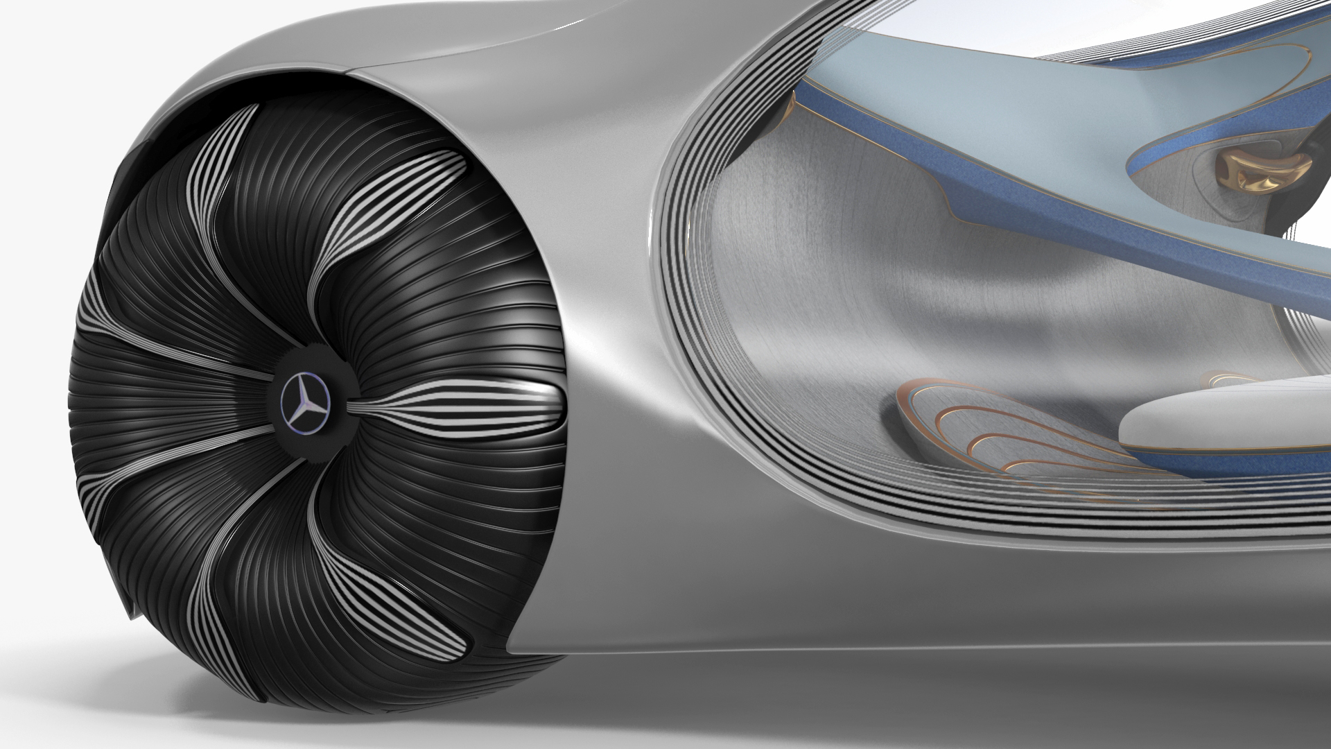 3D model AVTR Mercedes Vision Light Off
