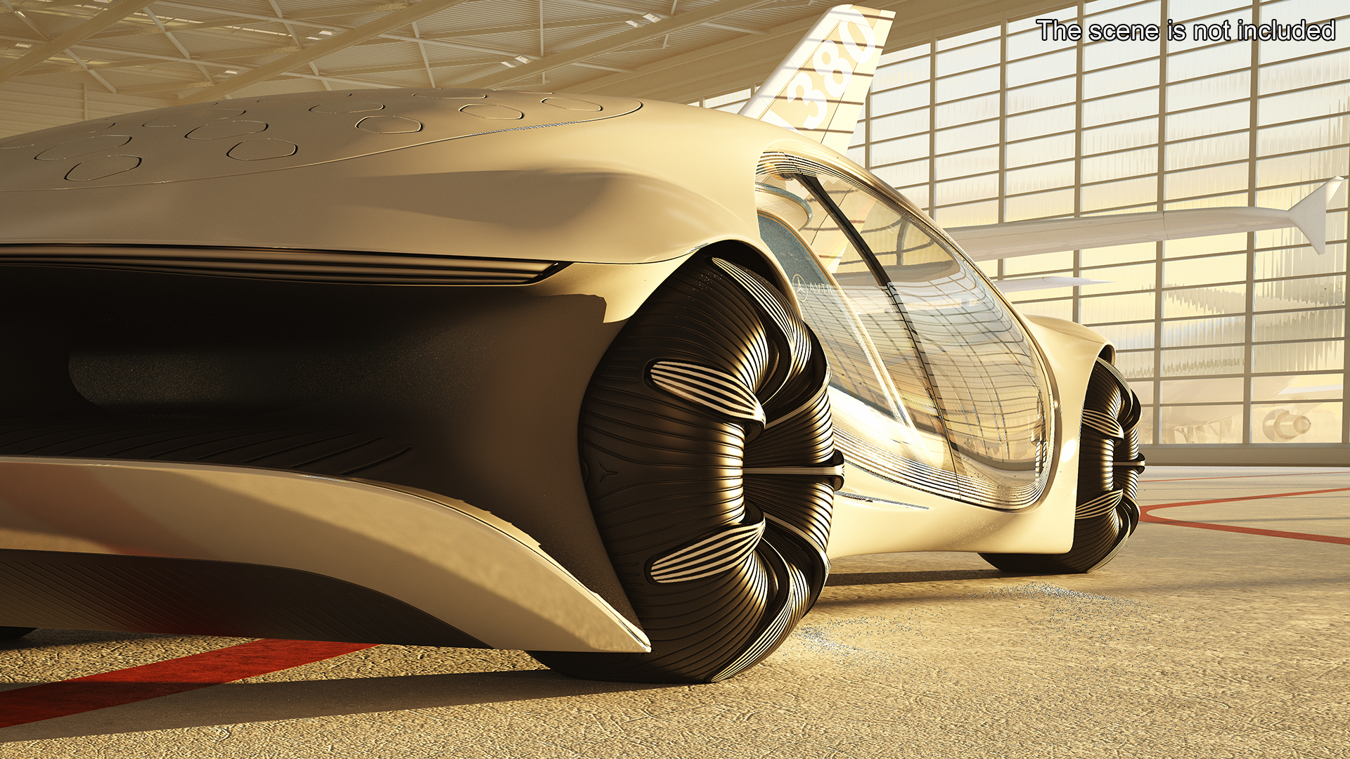 3D model AVTR Mercedes Vision Light Off