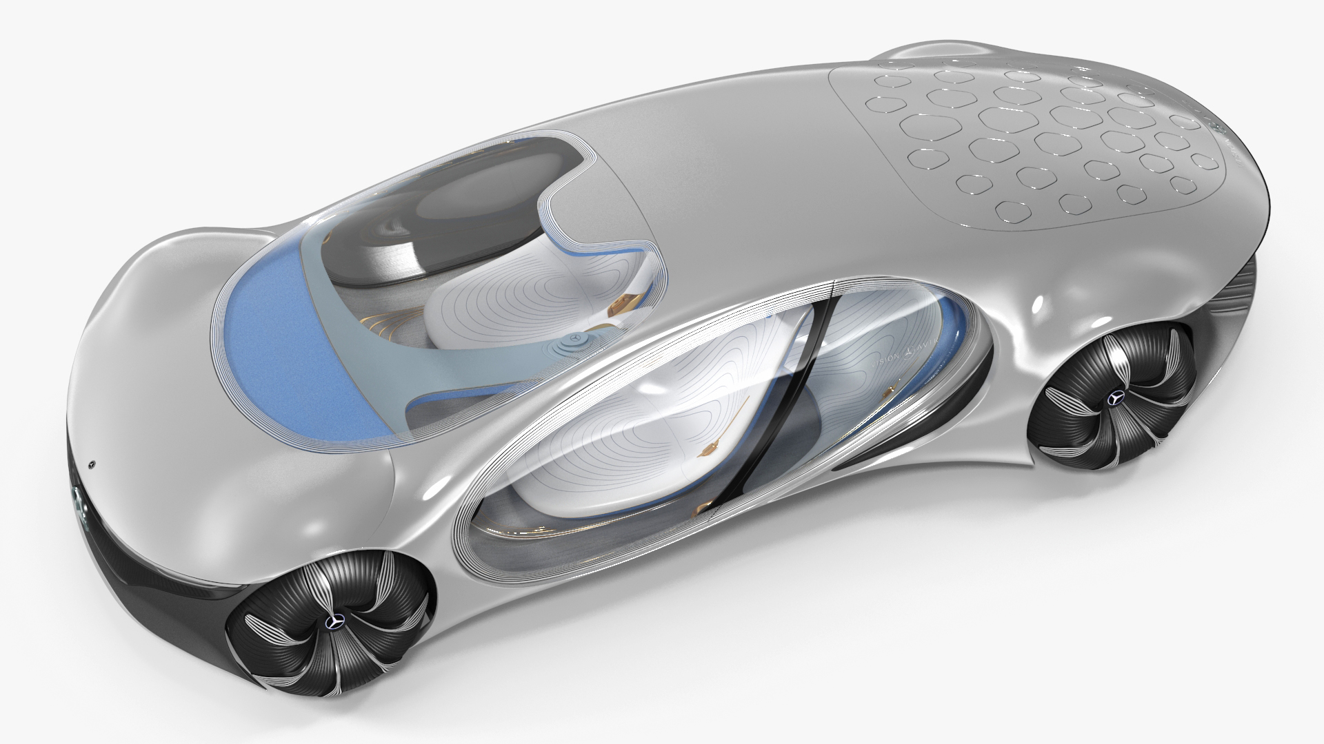 3D model AVTR Mercedes Vision Light Off