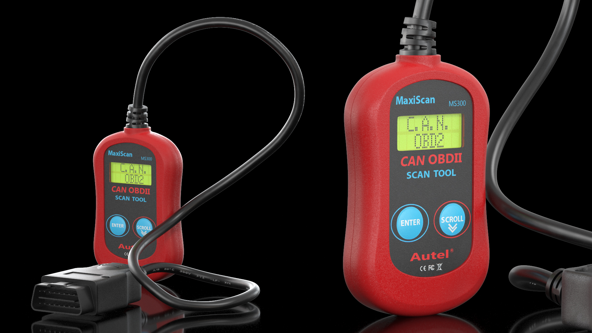 3D model Autel OBD2 Code Reader Vertical Position