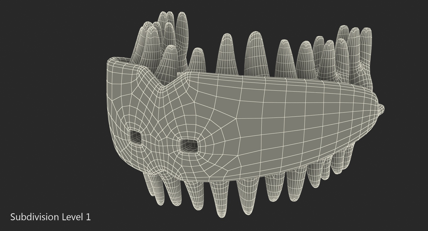 3D Dental Orthodontic Tooth Retainer model