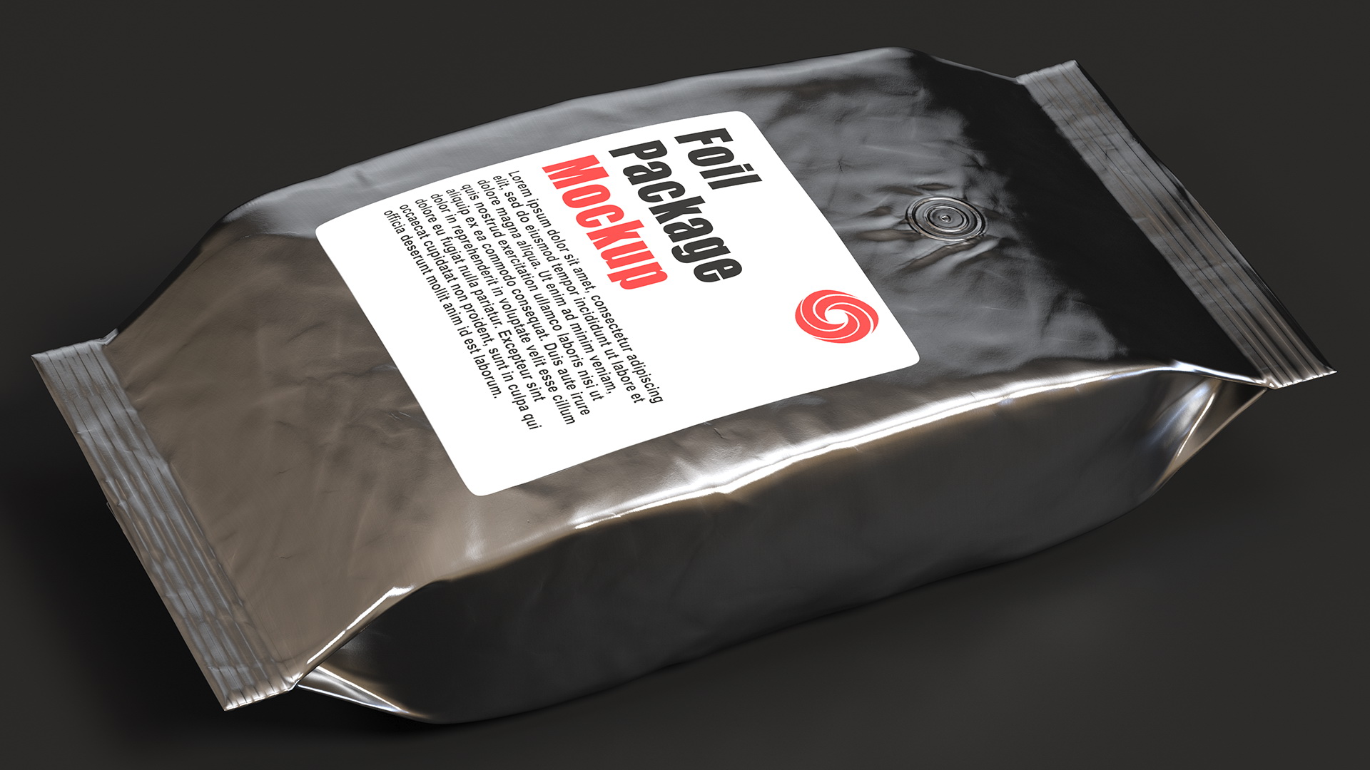 Mockup Foil Coffee Bag 3D
