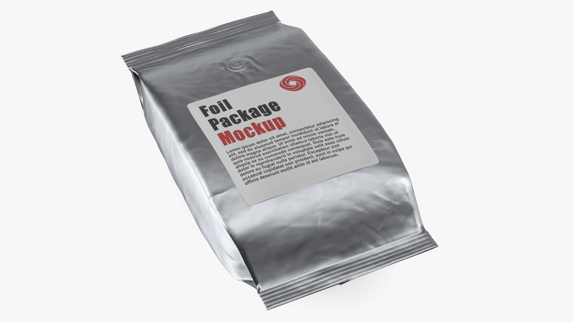 Mockup Foil Coffee Bag 3D