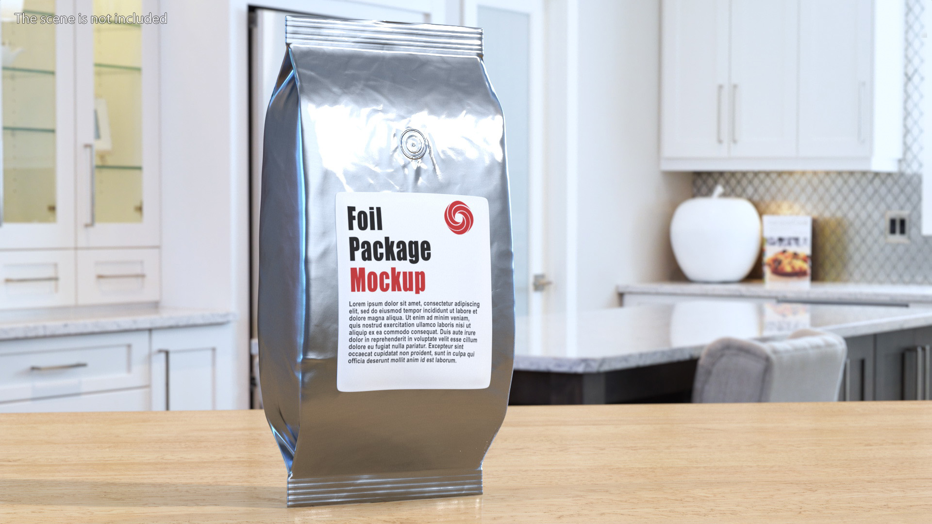 Mockup Foil Coffee Bag 3D