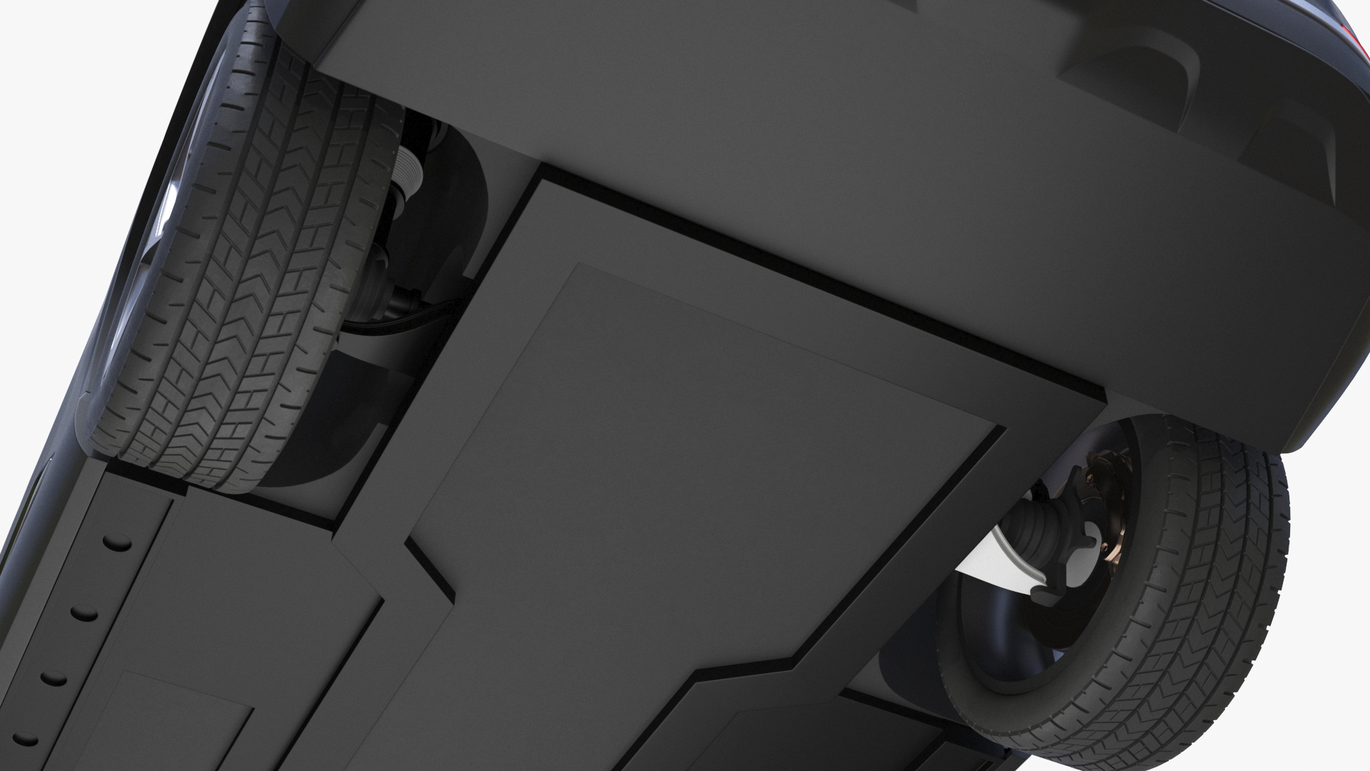 3D model Modern Electric SUV Generic Black Rigged