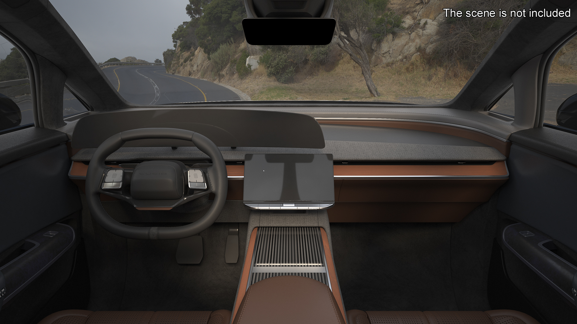 3D model Modern Electric SUV Generic Black Rigged
