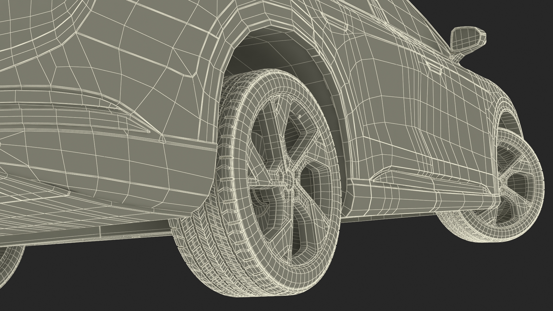 3D model Modern Electric SUV Generic Black Rigged