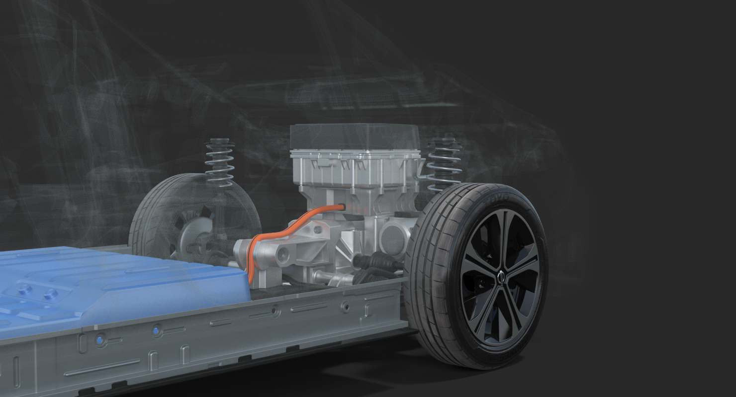 3D model Nissan Leaf 2019 Engine System