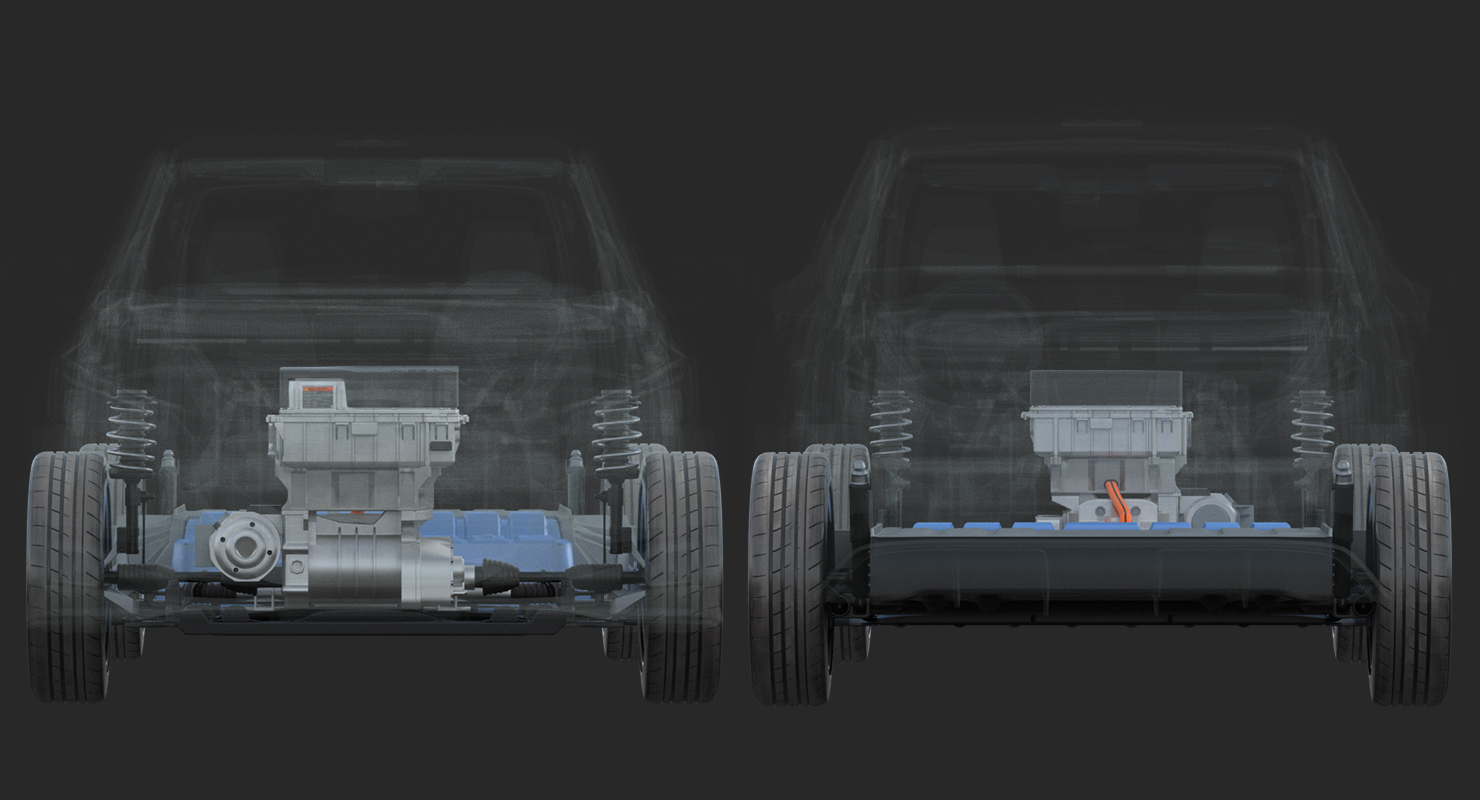 3D model Nissan Leaf 2019 Engine System