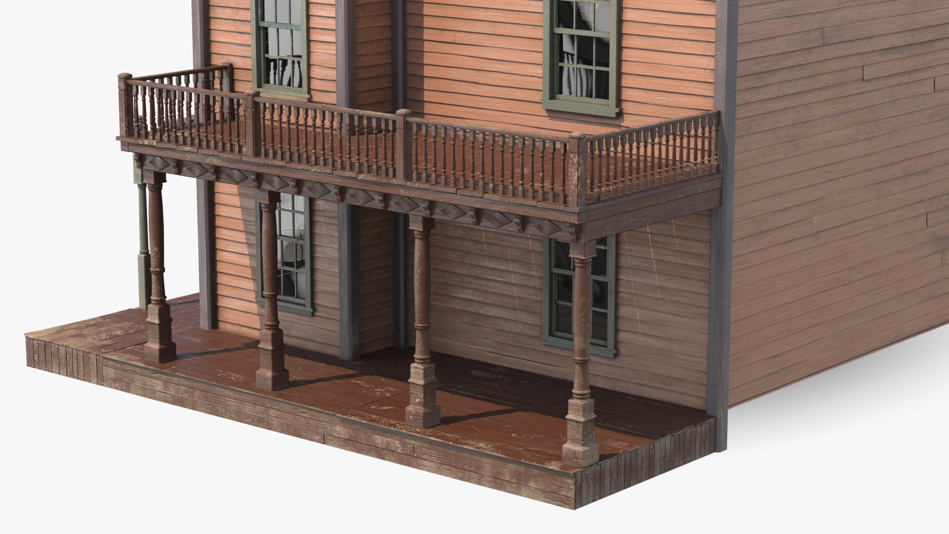 Saloon Building from Old West 3D model