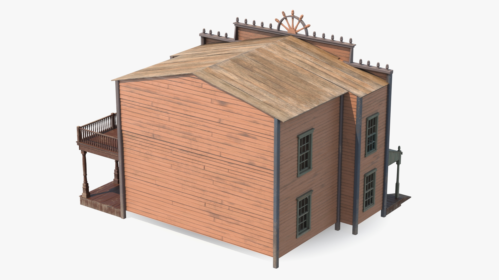 Saloon Building from Old West 3D model