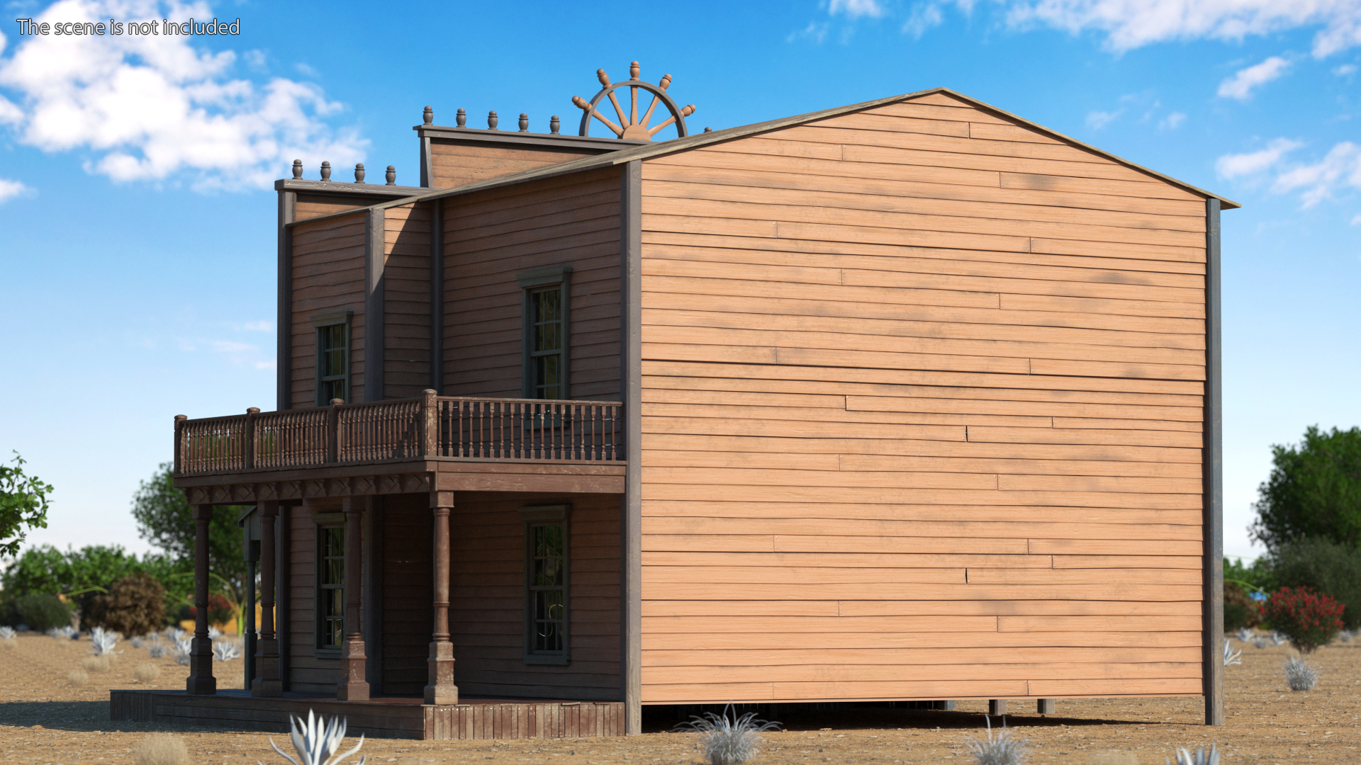 Saloon Building from Old West 3D model