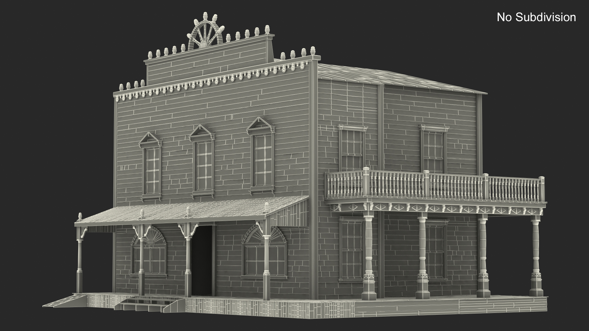 Saloon Building from Old West 3D model