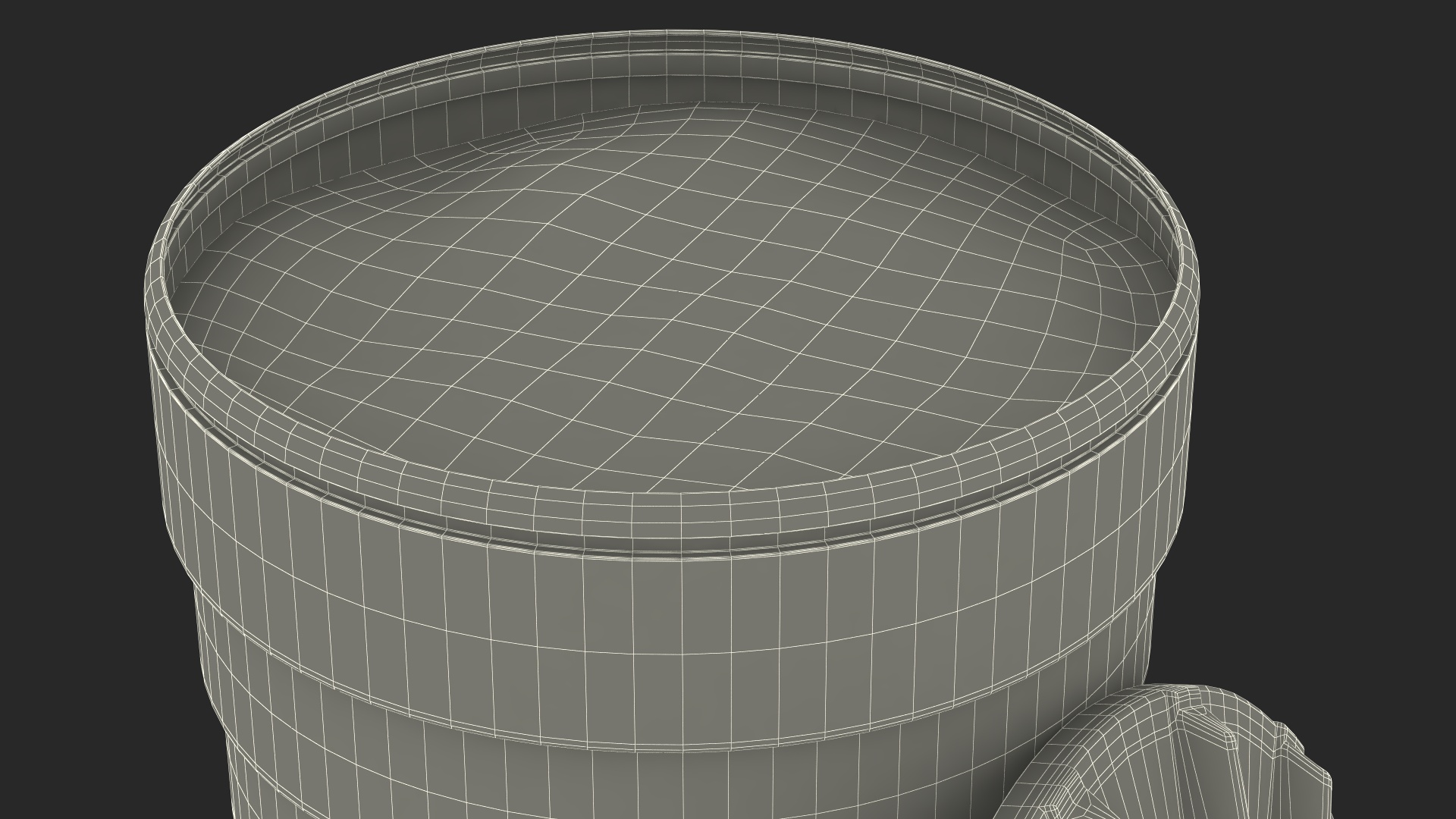 Blue Plastic Barrel with Sand 3D model