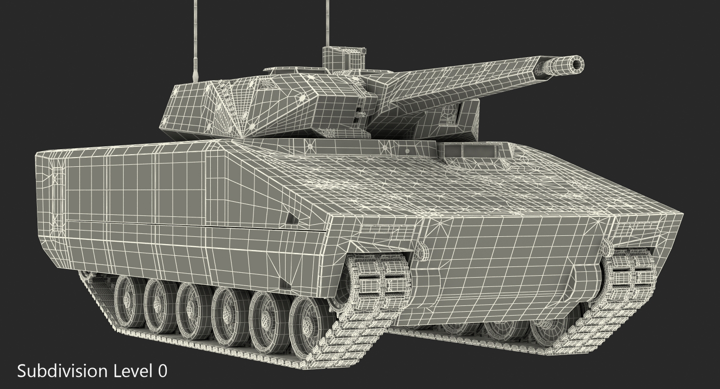 3D model IFV Lynx KF41 Desert
