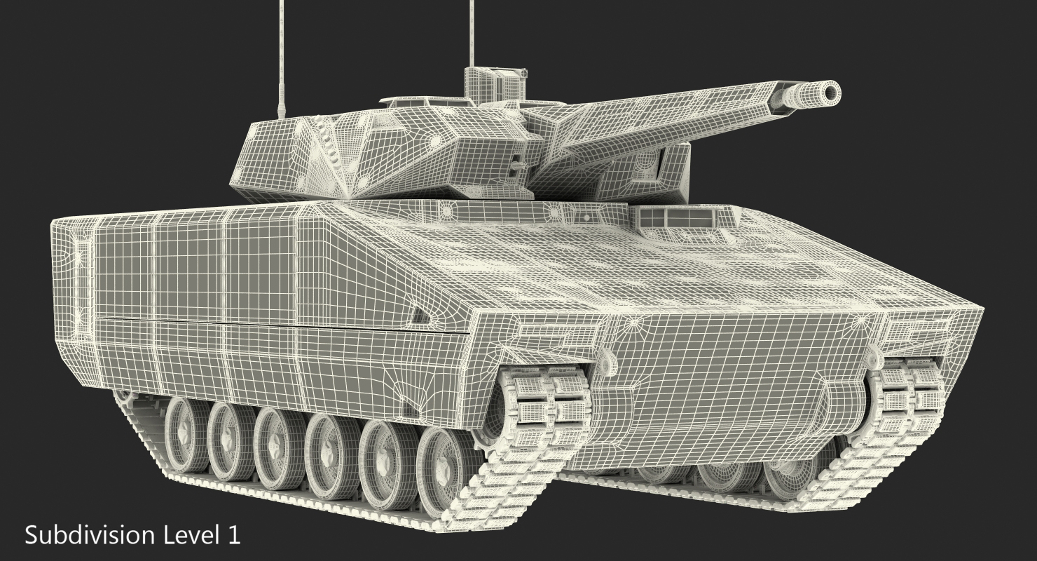 3D model IFV Lynx KF41 Desert