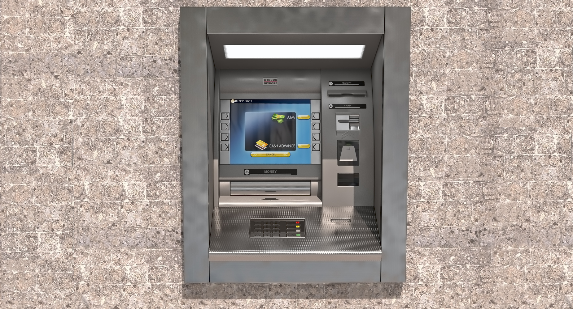 ATM Machine Wall Mounted 3D model