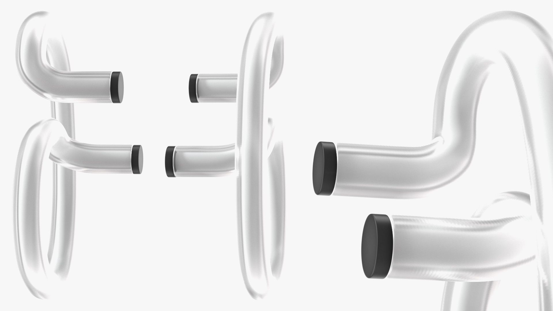 Neon Tube Light Number 6 3D model