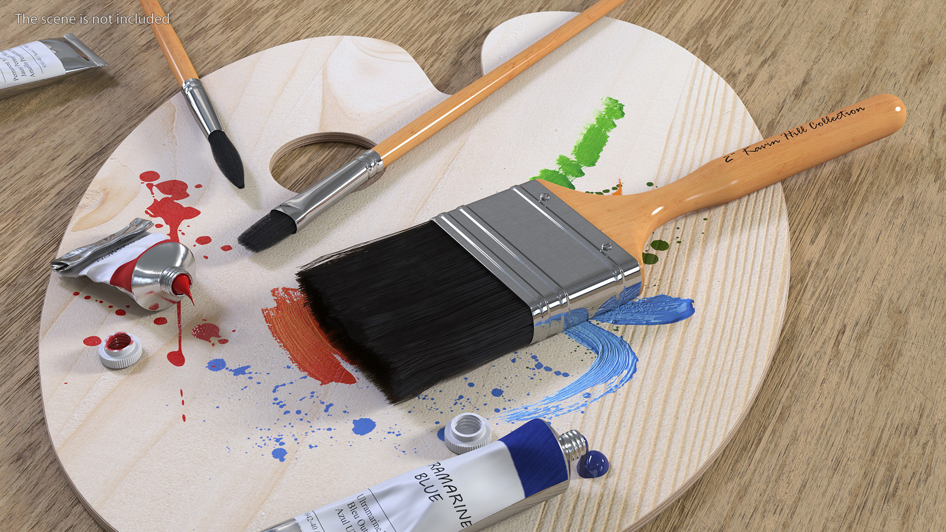 3D model Realistic Paint Brush Fur