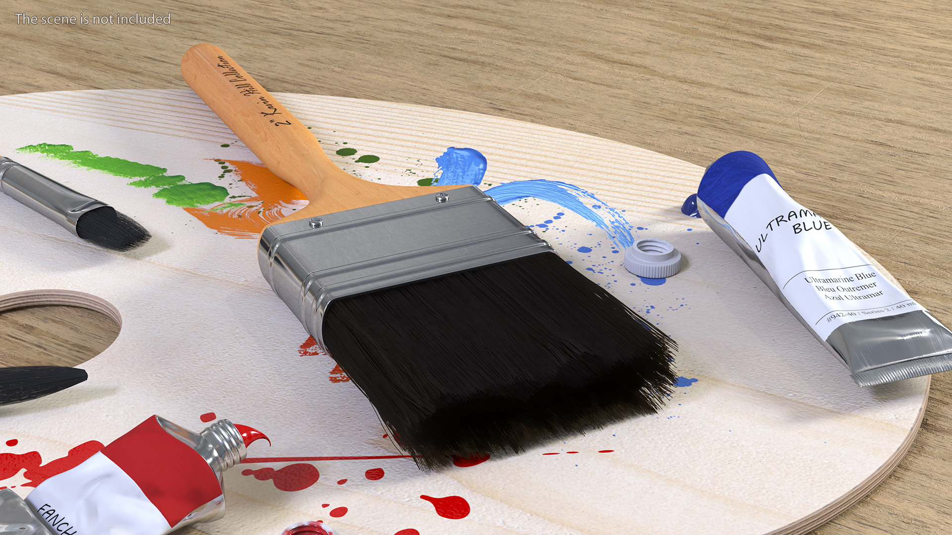 3D model Realistic Paint Brush Fur