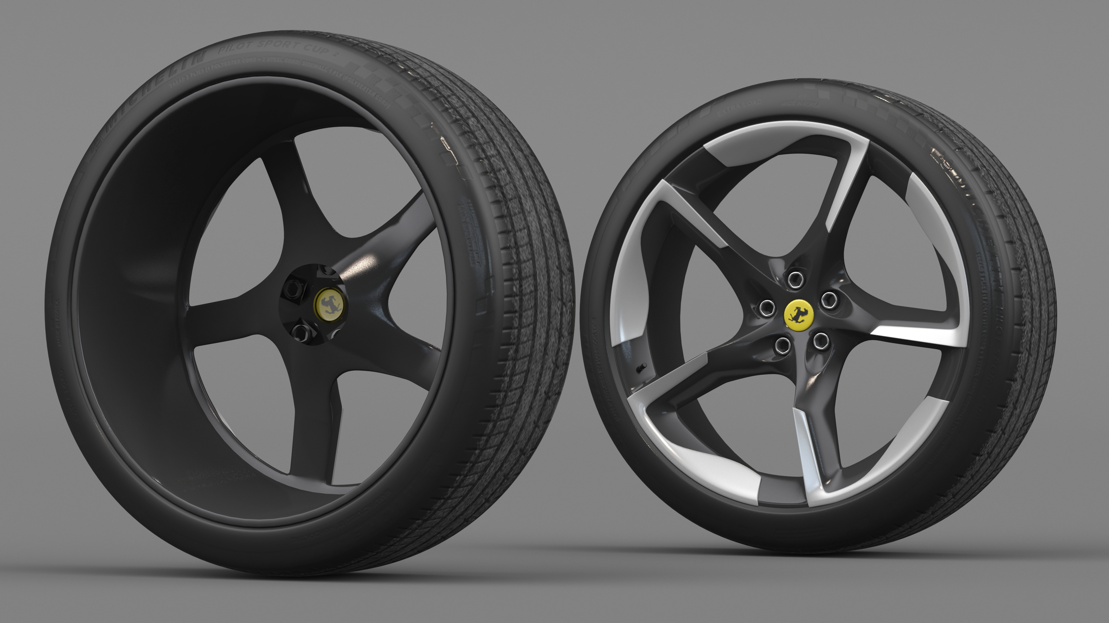 3D 2023 Ferrari Purosangue SUV Wheel model