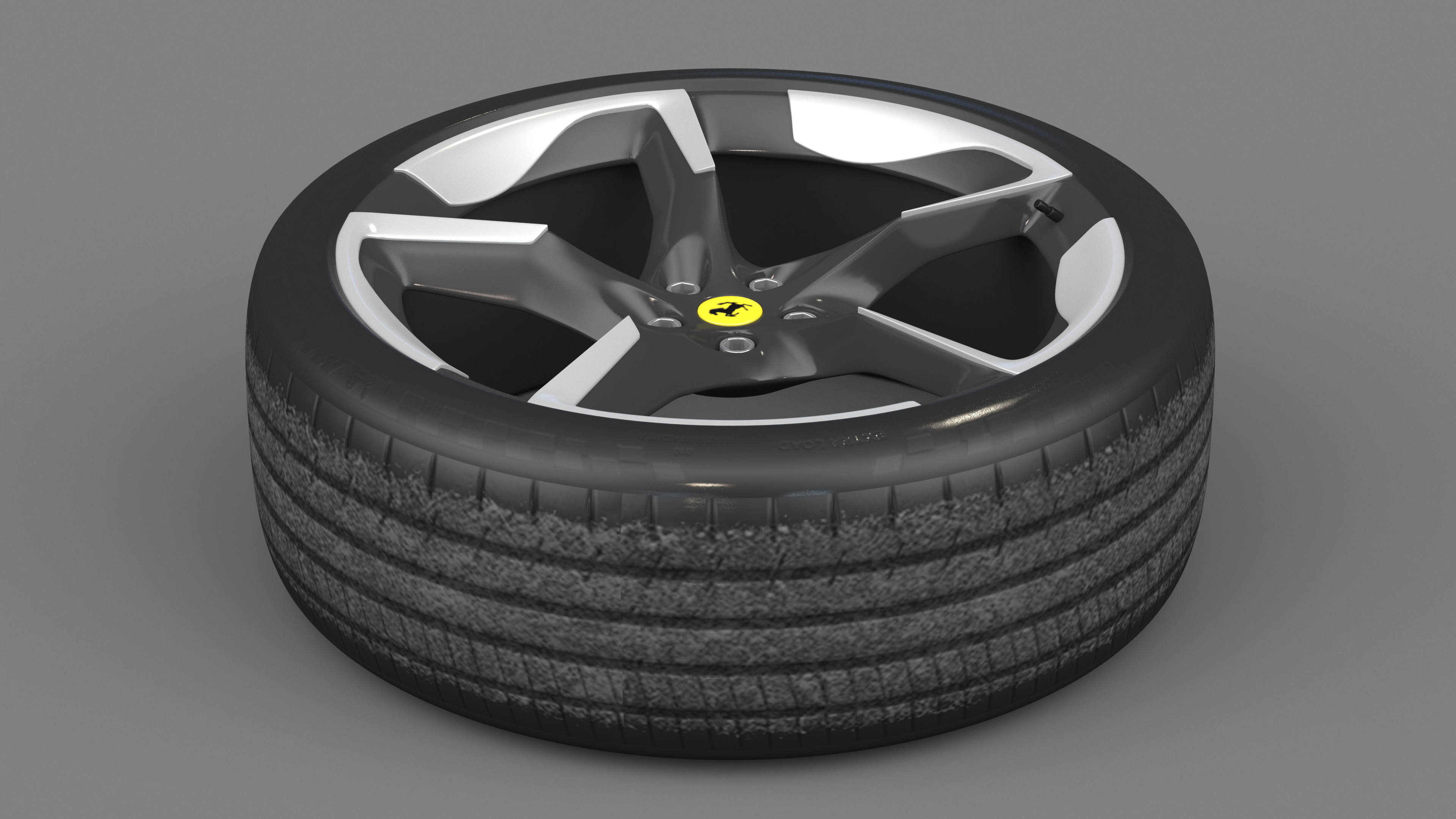 3D 2023 Ferrari Purosangue SUV Wheel model