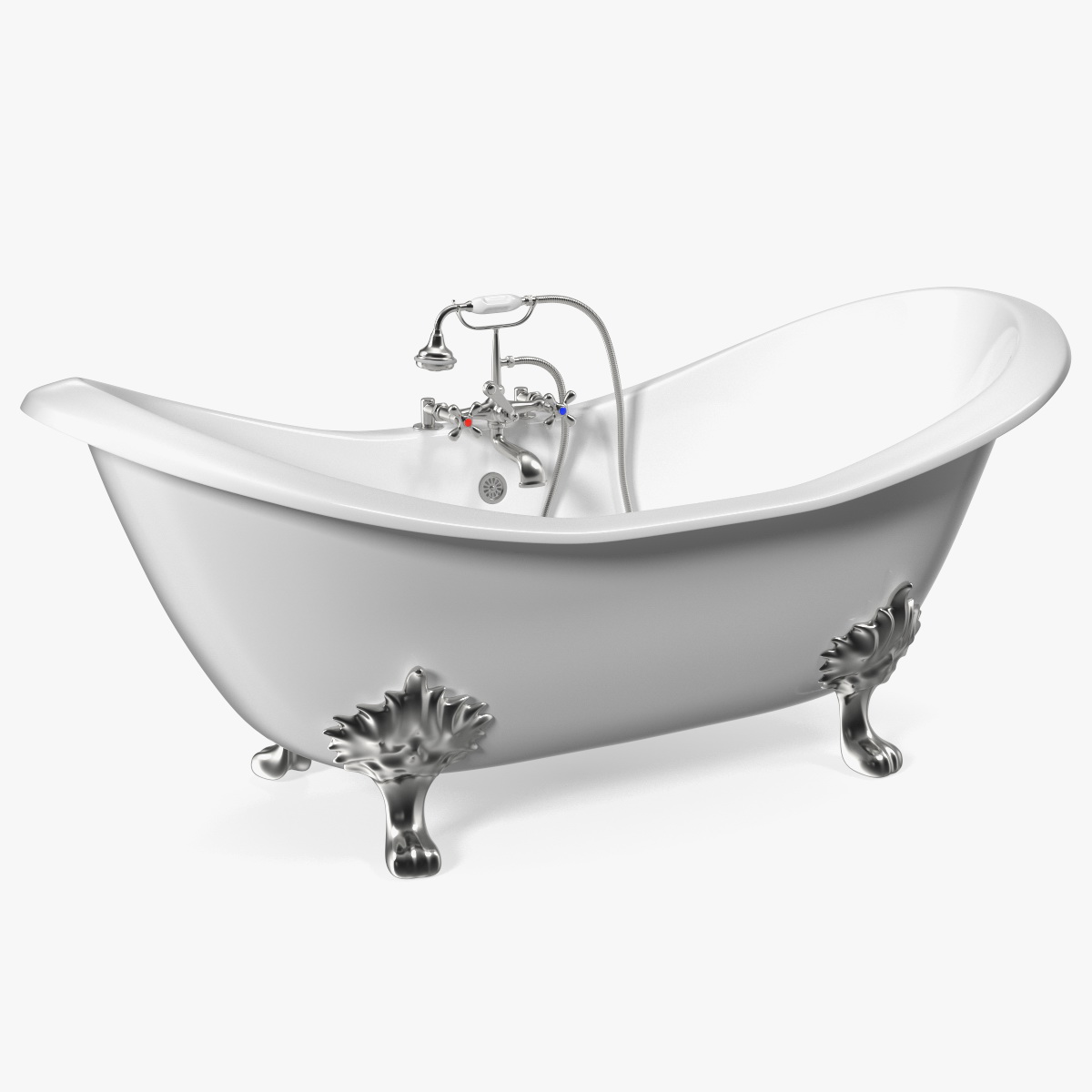 Double Slipper Clawfoot Tub, view 10