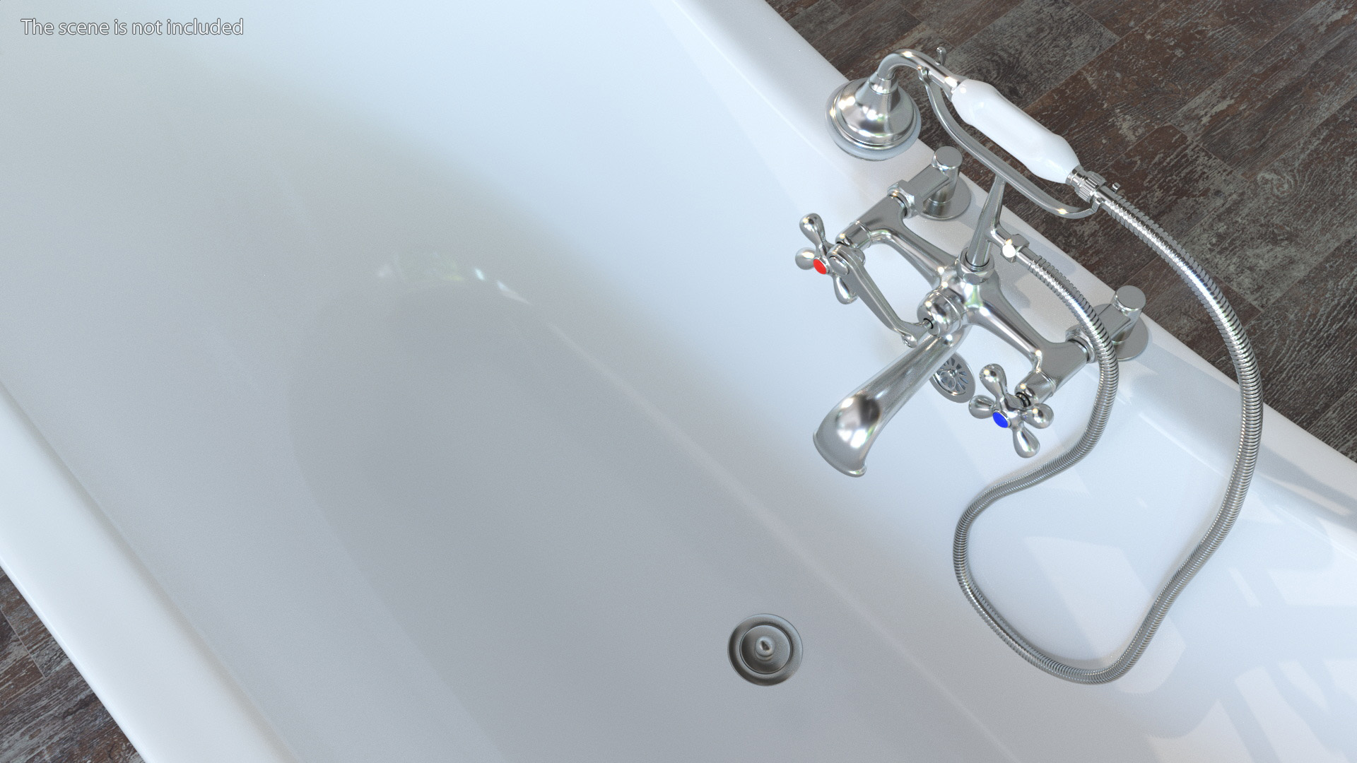 Double Slipper Clawfoot Tub 3D
