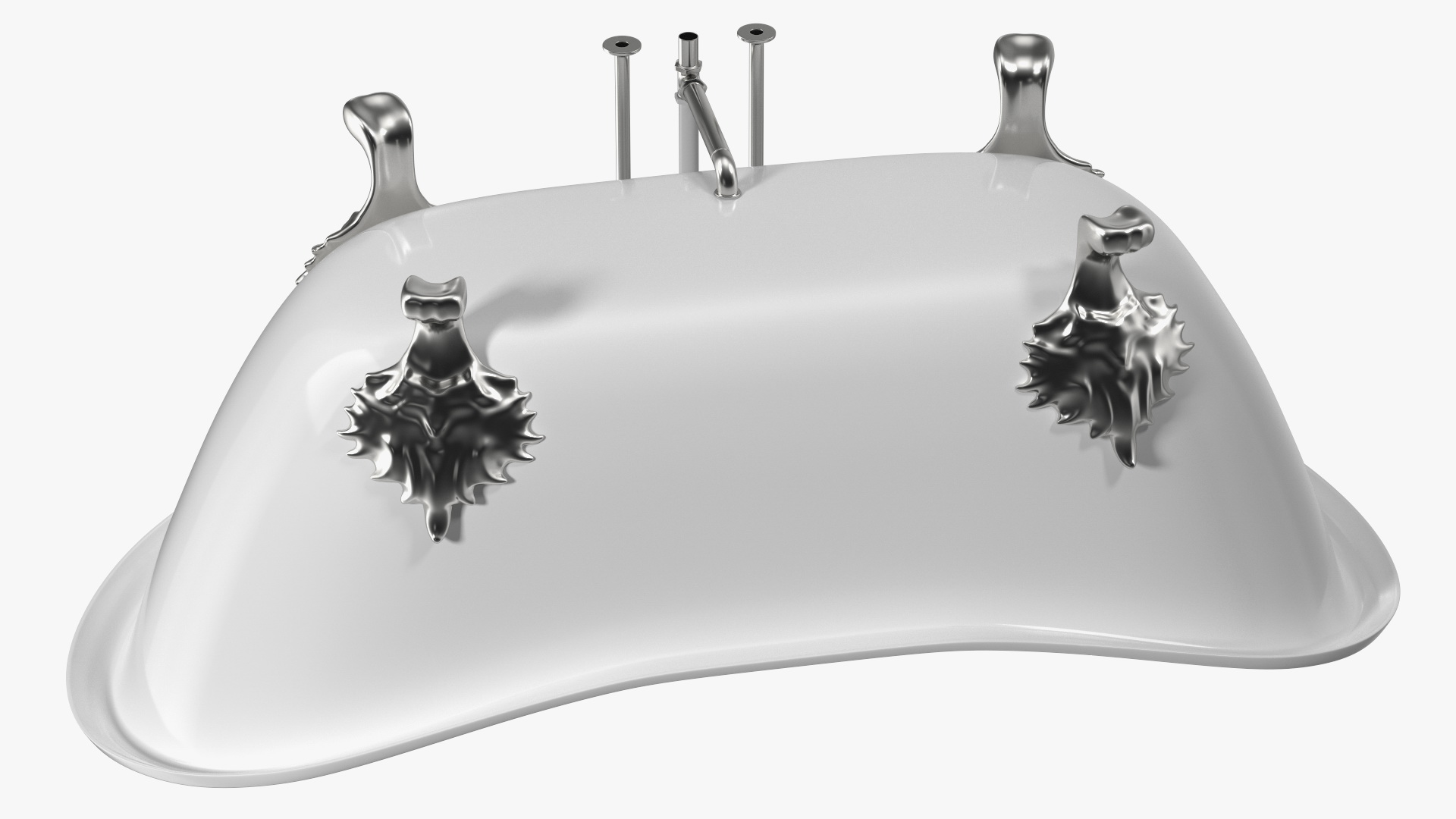 Double Slipper Clawfoot Tub 3D