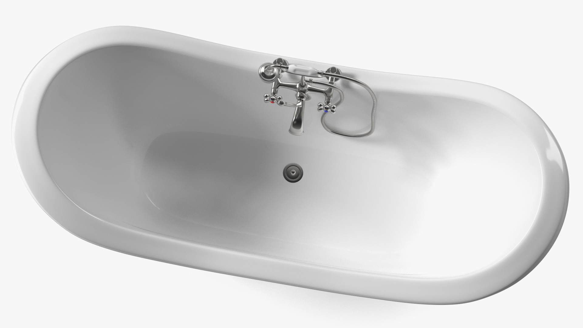 Double Slipper Clawfoot Tub 3D