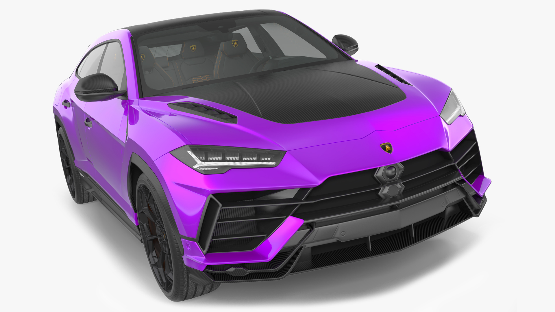 3D Lamborghini Urus Performante Super Luxury SUV Simple Interior