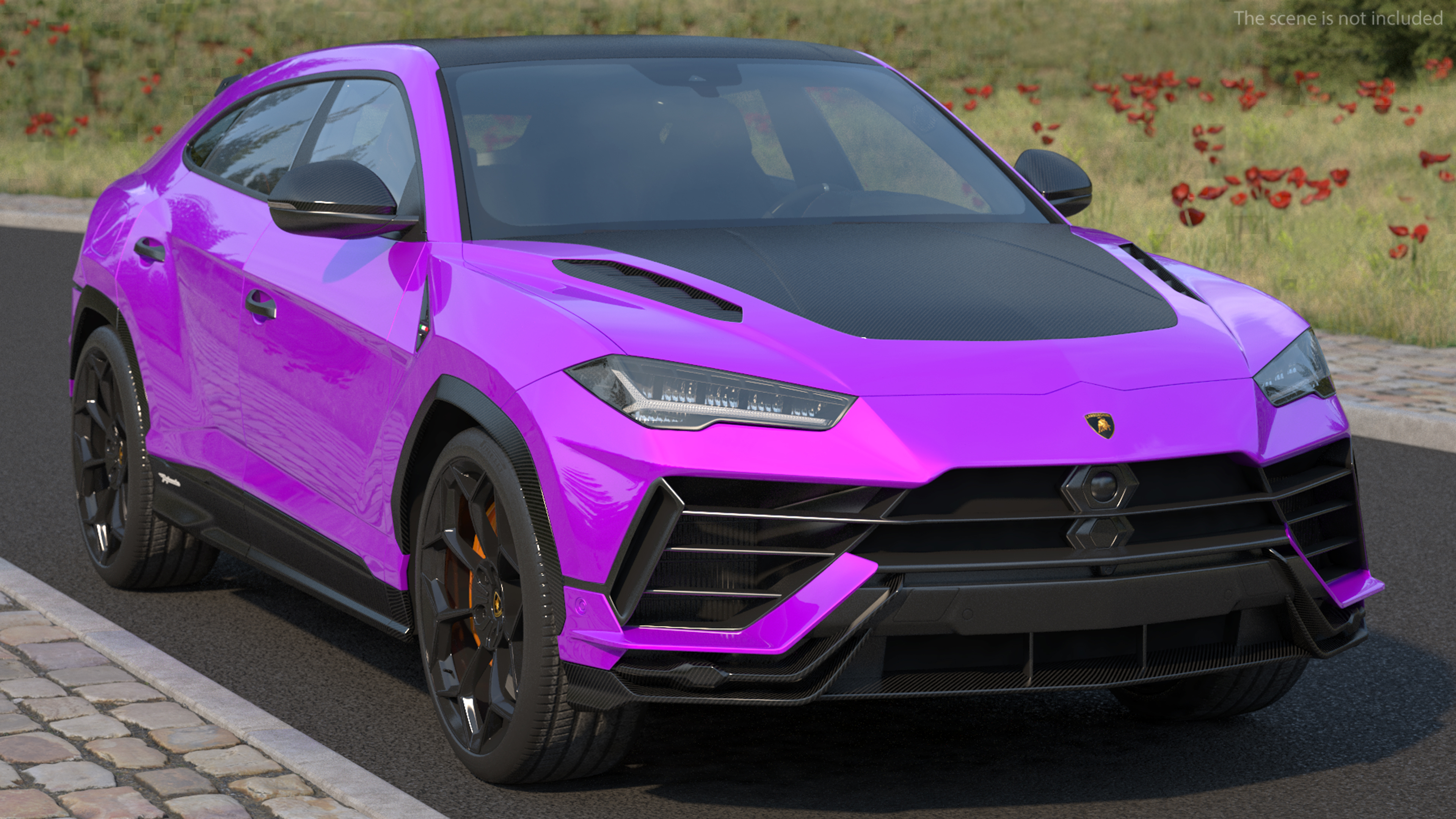 3D Lamborghini Urus Performante Super Luxury SUV Simple Interior