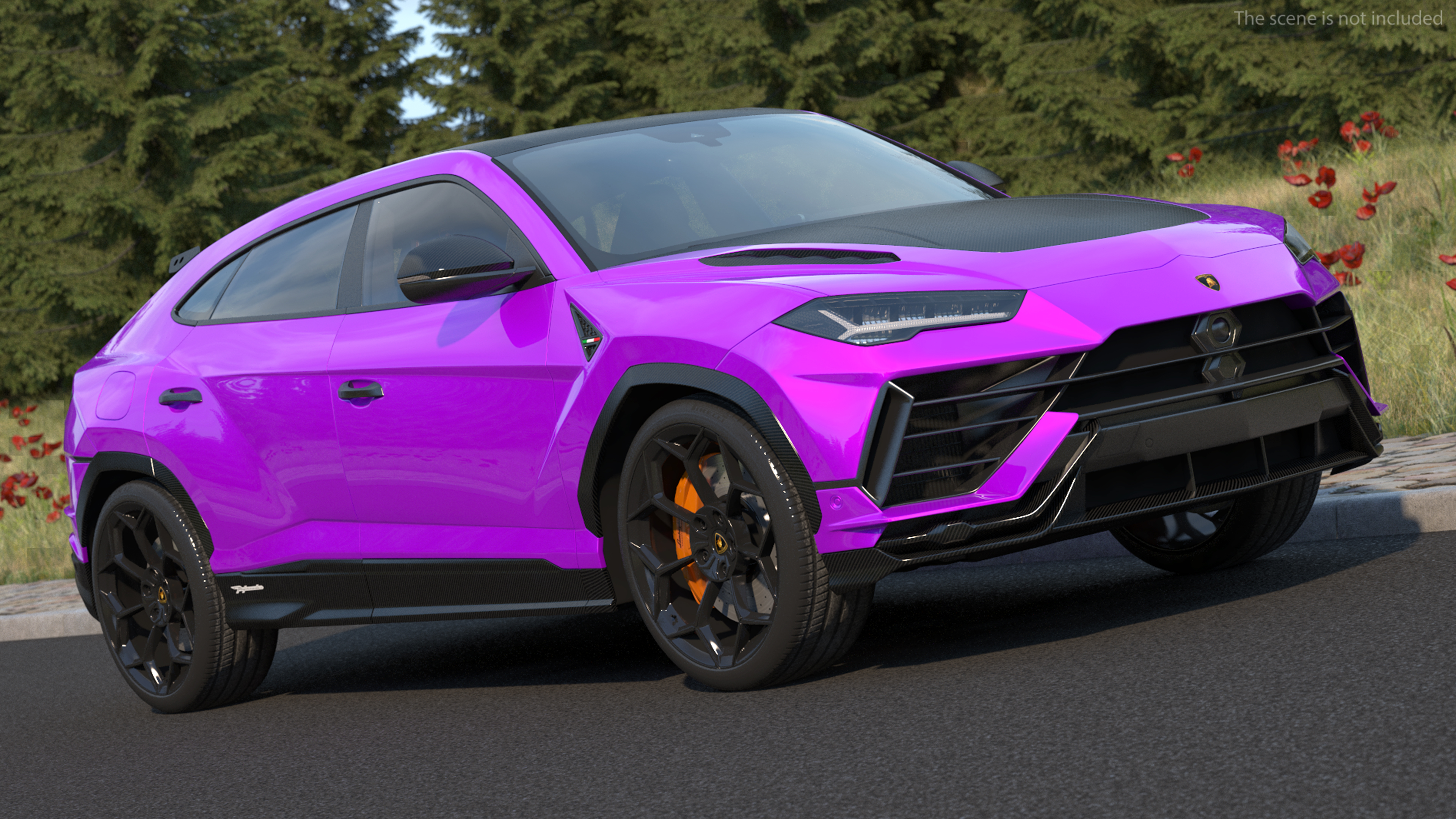 3D Lamborghini Urus Performante Super Luxury SUV Simple Interior