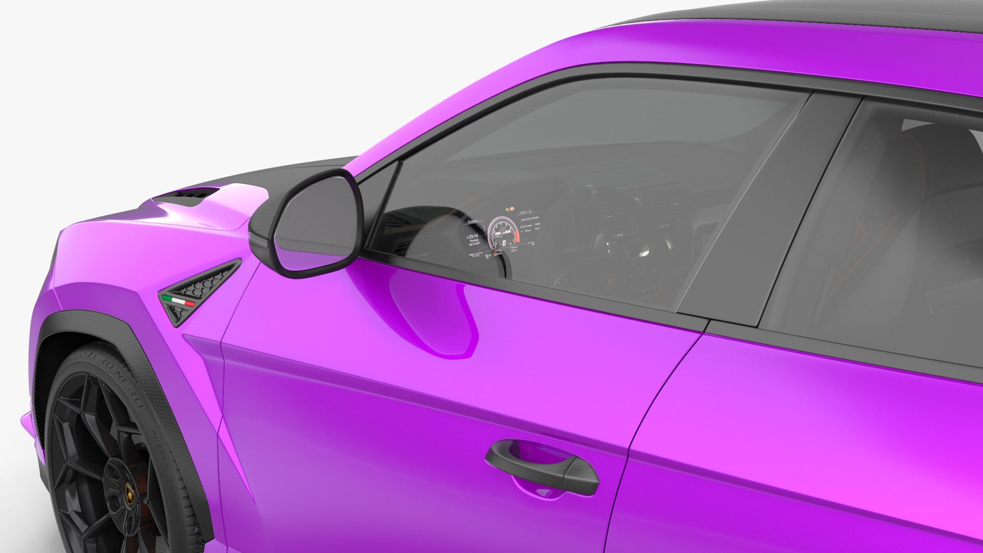 3D Lamborghini Urus Performante Super Luxury SUV Simple Interior