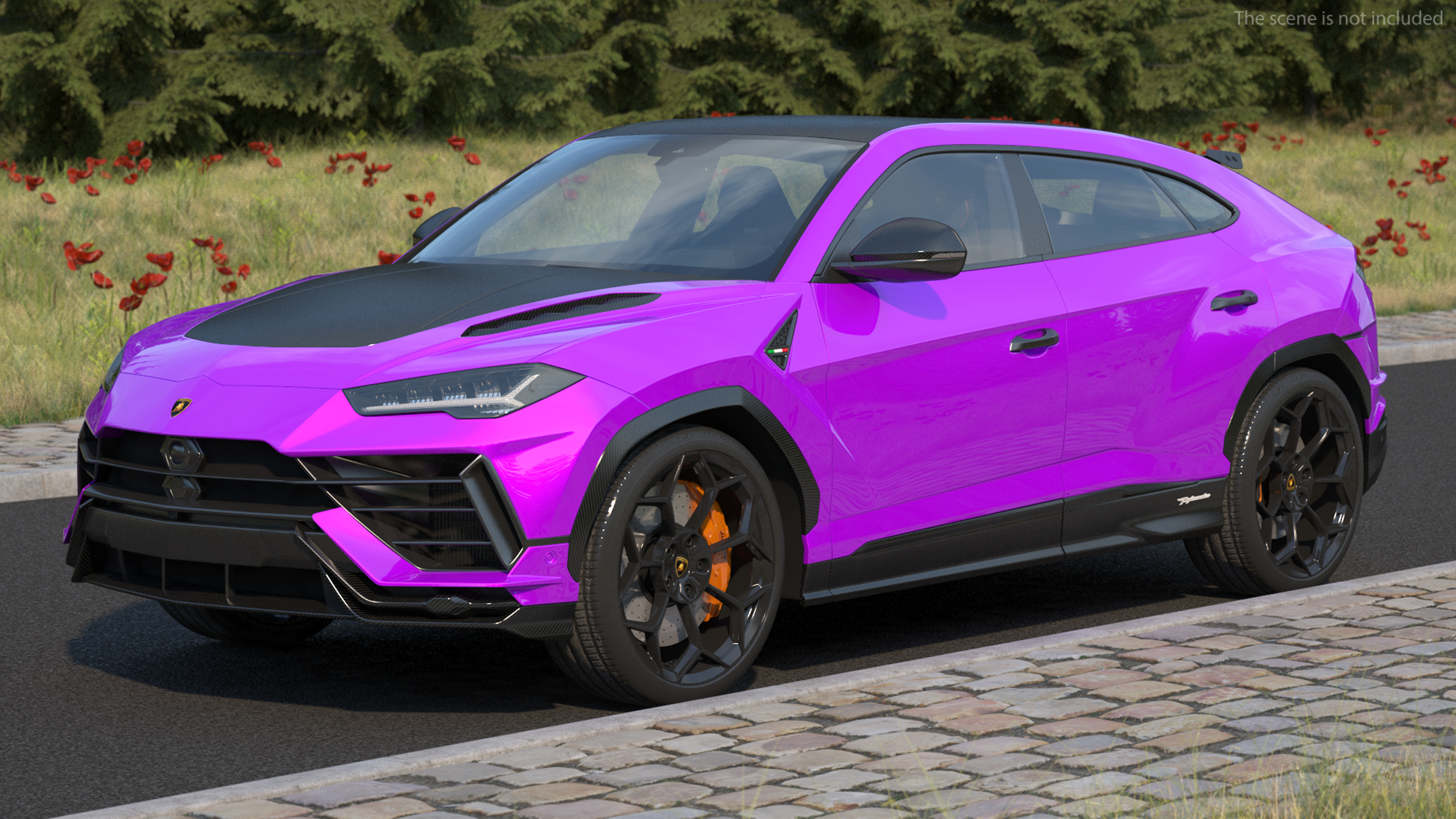 3D Lamborghini Urus Performante Super Luxury SUV Simple Interior
