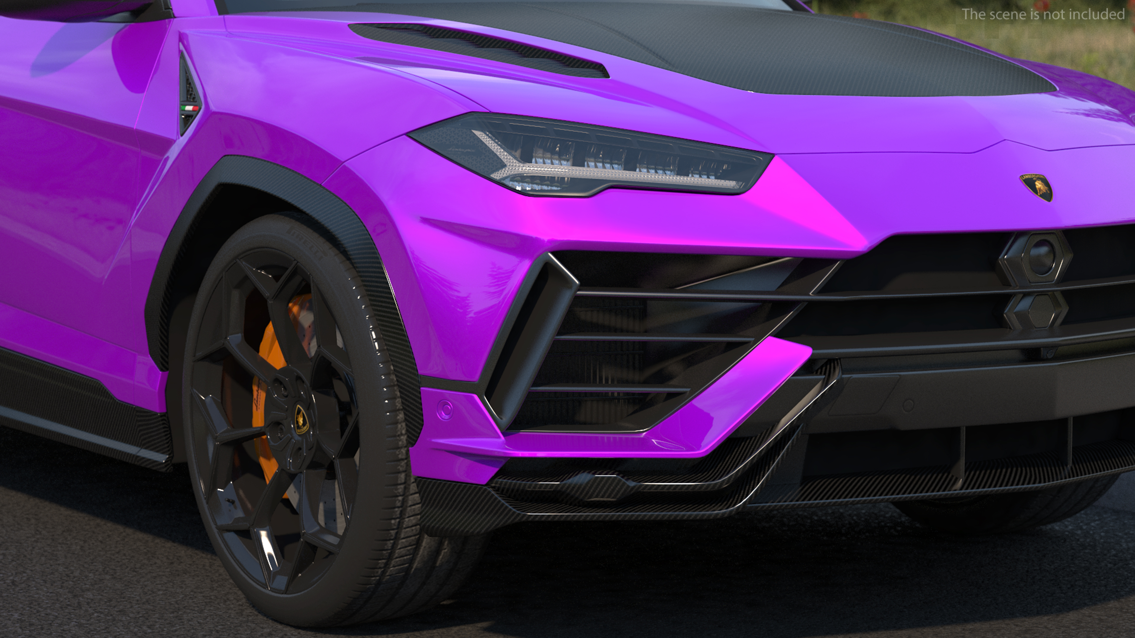 3D Lamborghini Urus Performante Super Luxury SUV Simple Interior