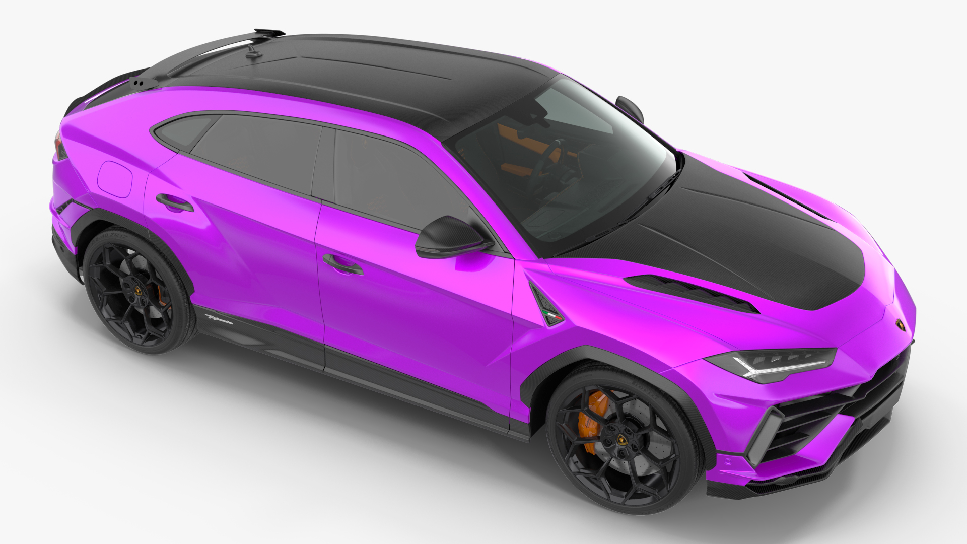 3D Lamborghini Urus Performante Super Luxury SUV Simple Interior