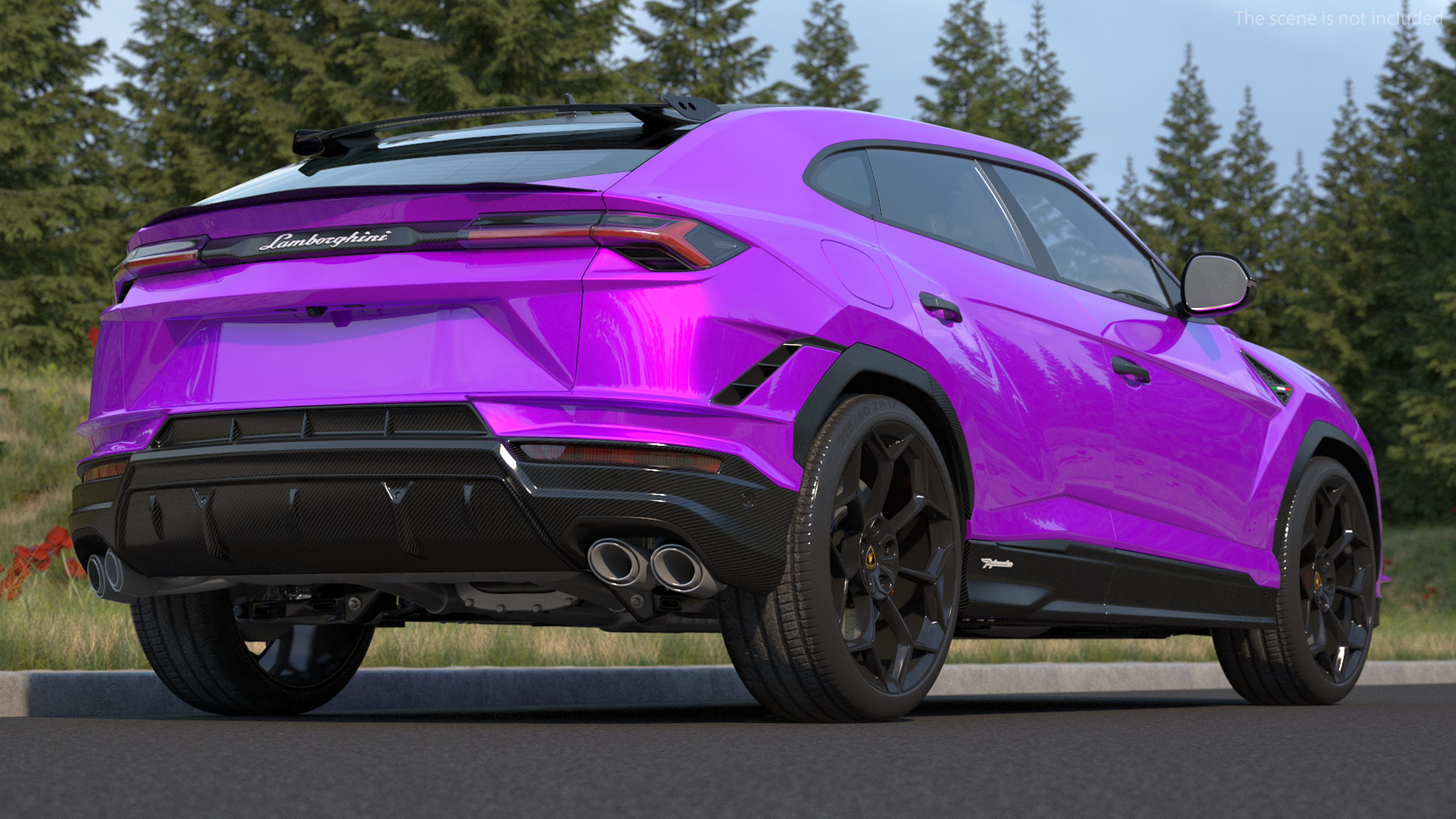 3D Lamborghini Urus Performante Super Luxury SUV Simple Interior