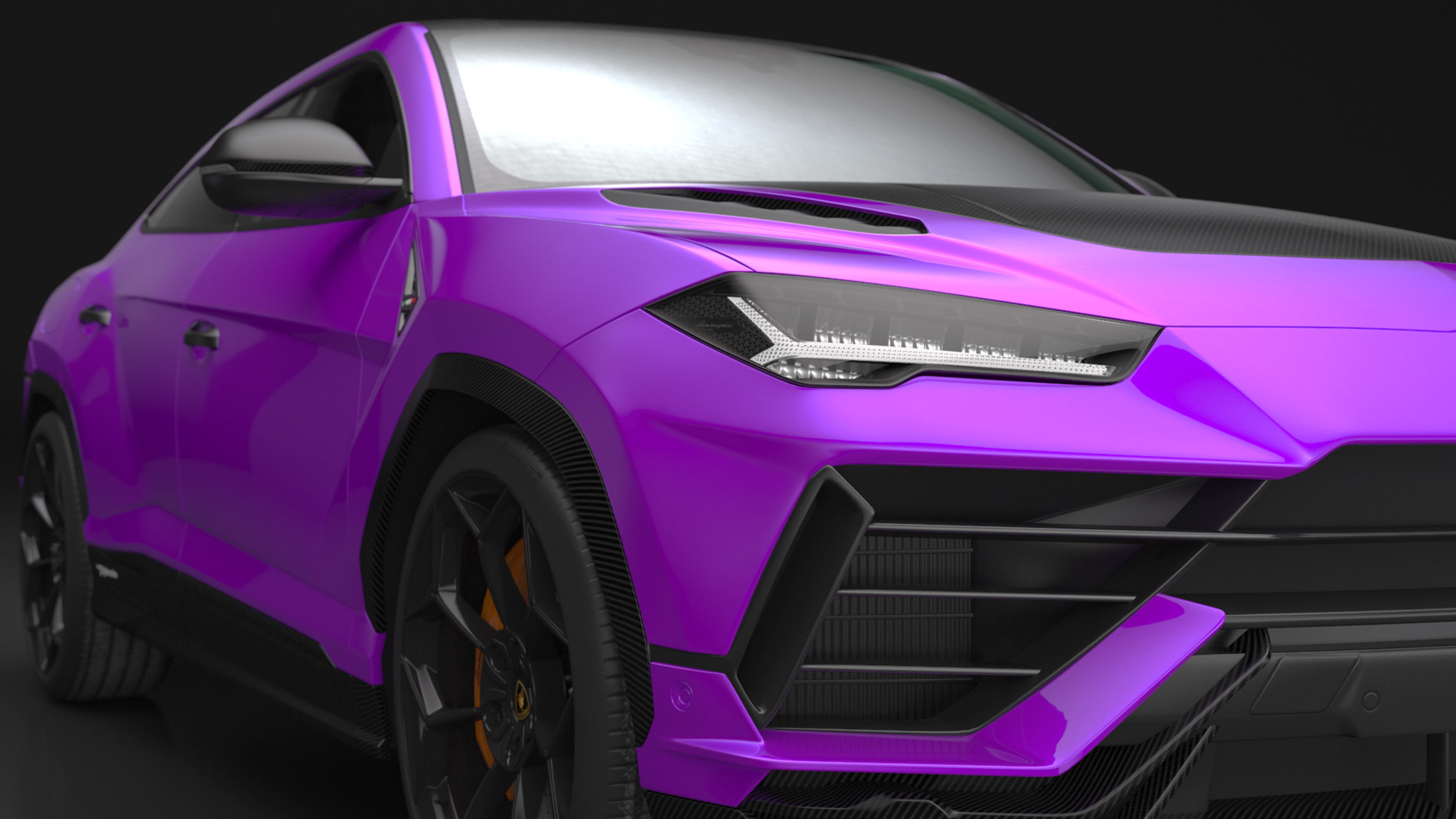 3D Lamborghini Urus Performante Super Luxury SUV Simple Interior