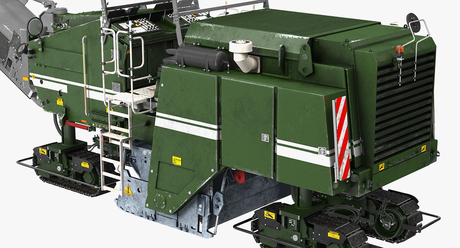 Dirty Asphalt Milling Machine Generic 3D
