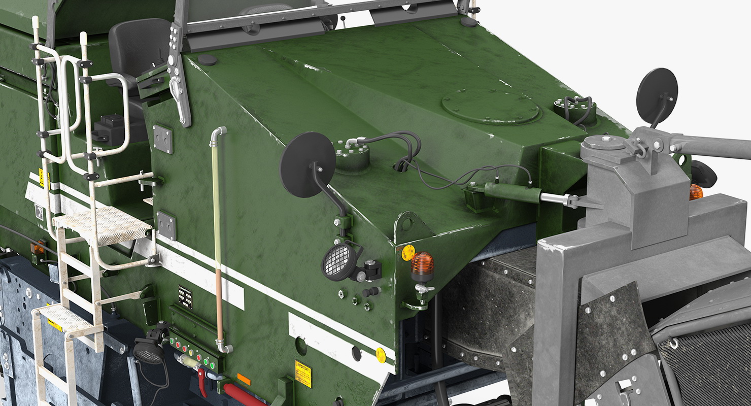 Dirty Asphalt Milling Machine Generic 3D
