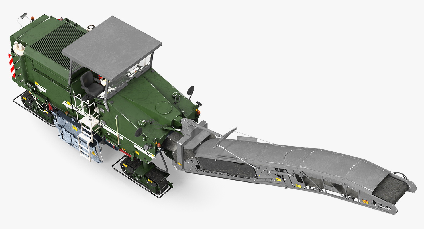 Dirty Asphalt Milling Machine Generic 3D