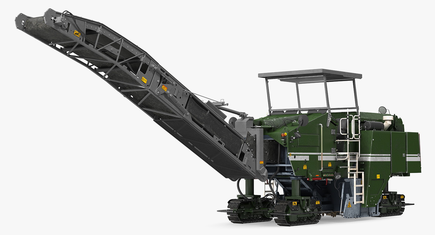 Dirty Asphalt Milling Machine Generic 3D