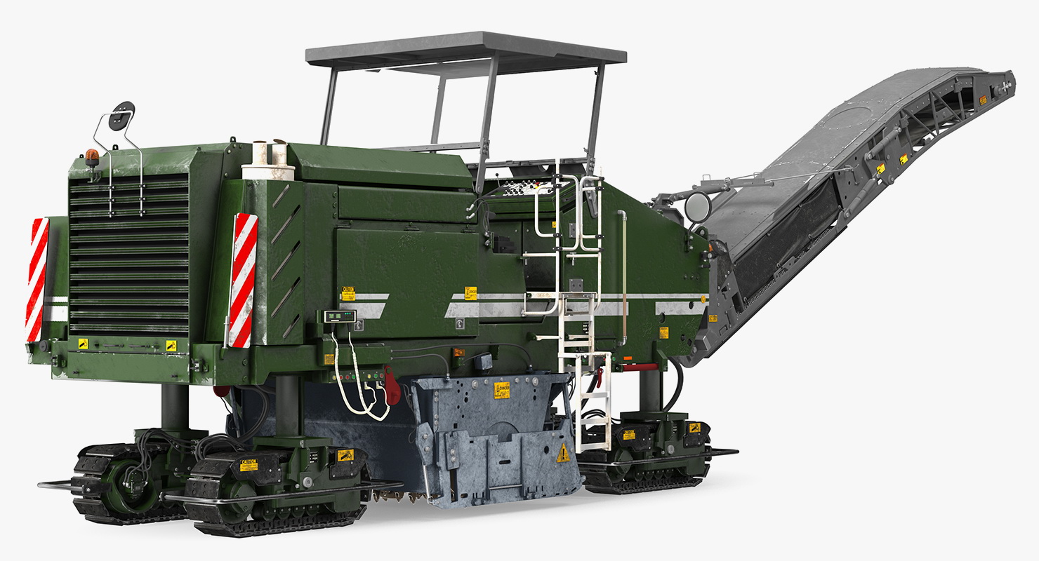 Dirty Asphalt Milling Machine Generic 3D