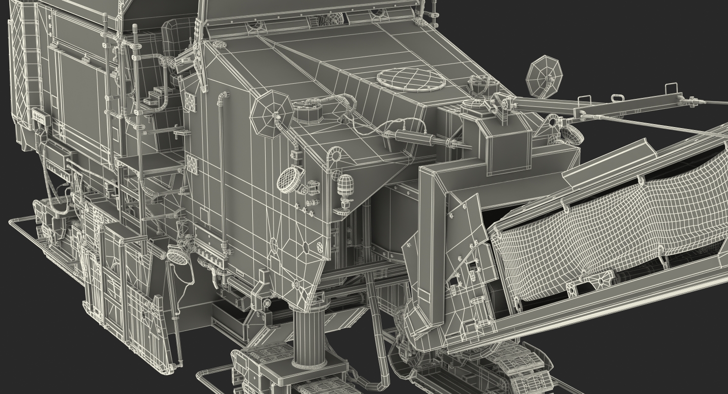 Dirty Asphalt Milling Machine Generic 3D