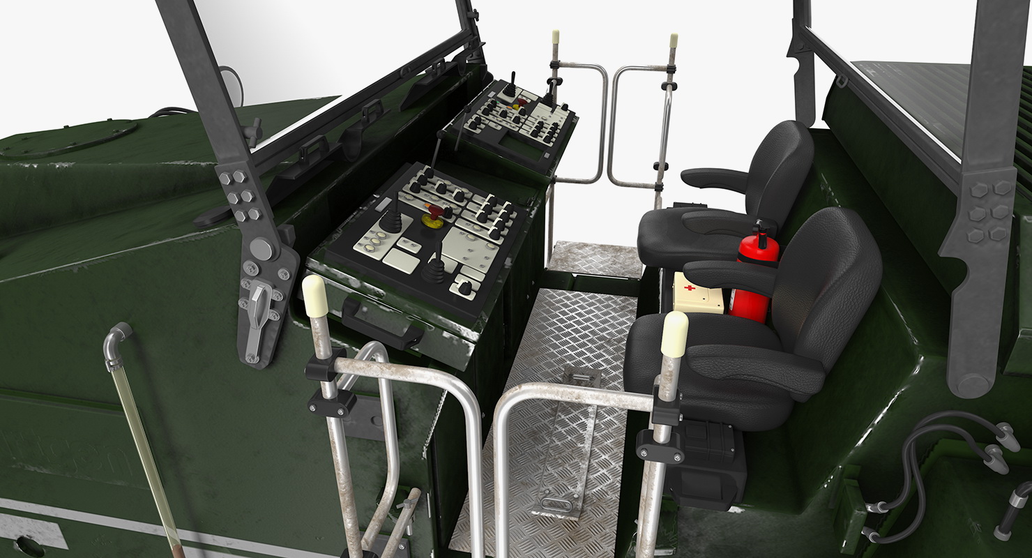Dirty Asphalt Milling Machine Generic 3D